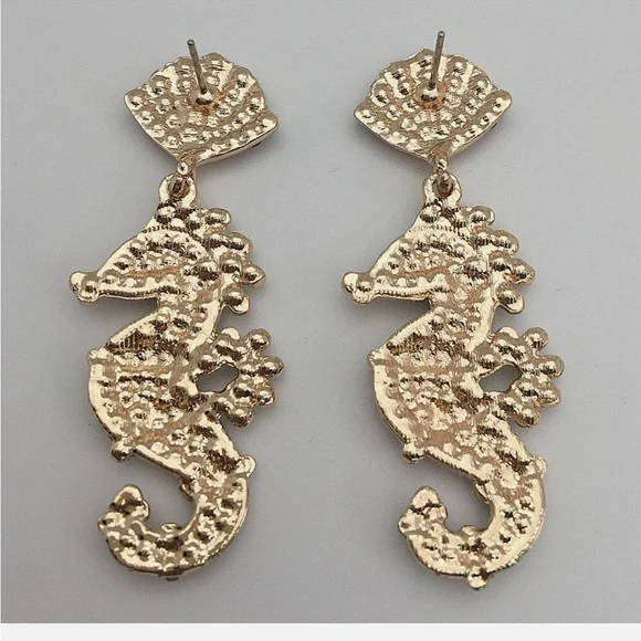 Colorful Seahorse Dangle Earrings NWT‎ - Picture 5 of 5